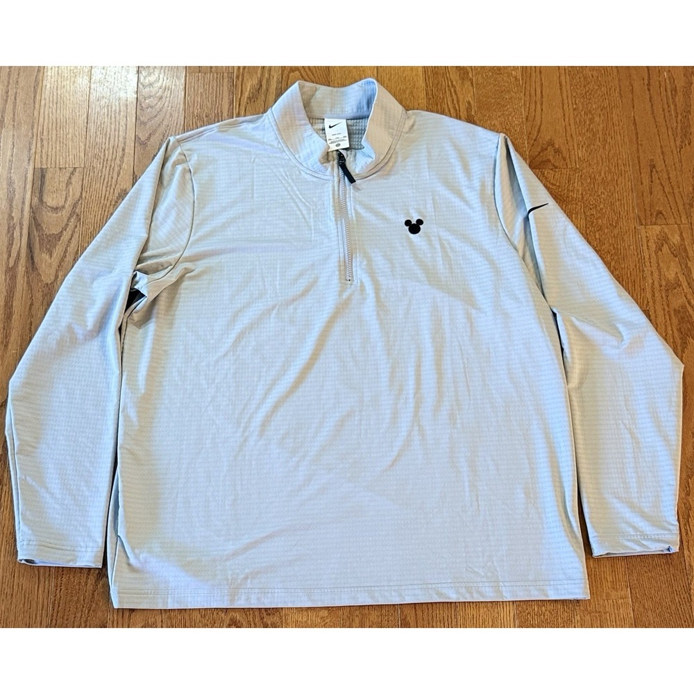 Disney x Nike Mickey Mouse Victory Dri-FIT 1/2 Zip Light Grey Mens 2XL Golf